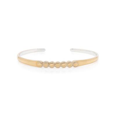 Connected Circle Stacking Cuff - Gold